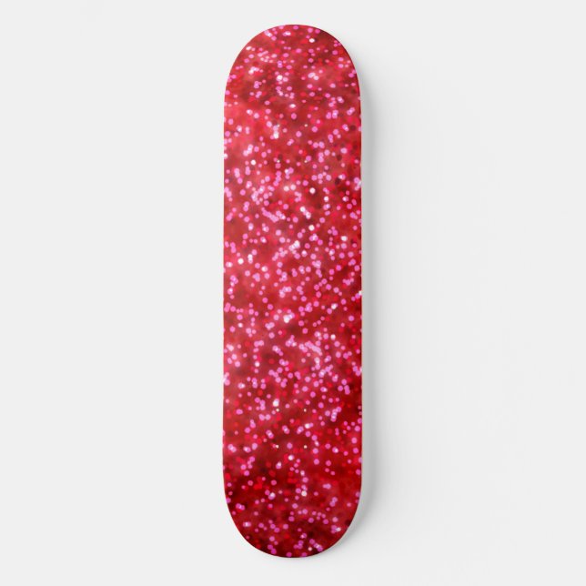 Skate Design Brilhante Vermelho Brilhante bonito (Frente)