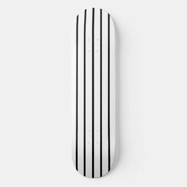 Skate Design das faixas brancas e pretas (Frente)