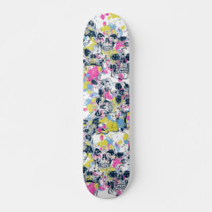 Skate Design de abertura de tinta colorida