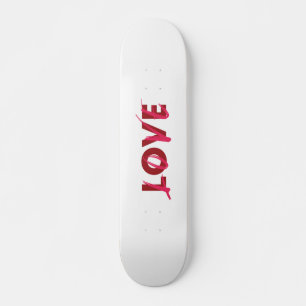 Skate Design de amor moderno, vibrante, legal, moderno