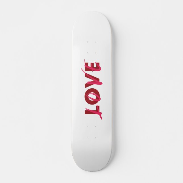 Skate Design de amor moderno, vibrante, legal, moderno (Frente)