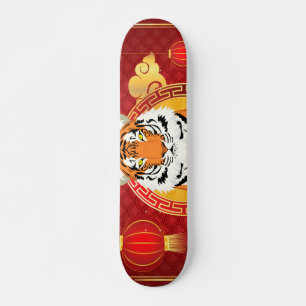 Skate Design de ano novo chinês com tigre
