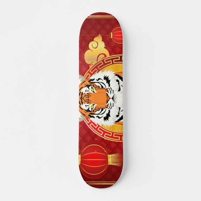 Skate Design de ano novo chinês com tigre (Frente)