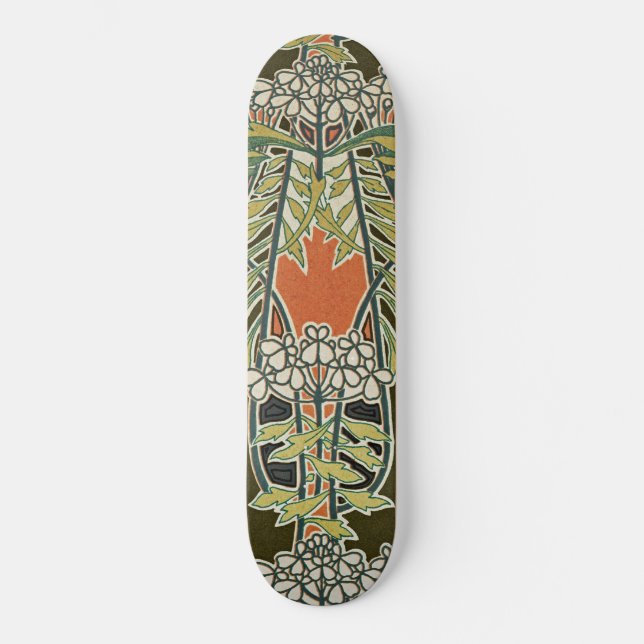 Skate Design de Art Nouveau 3 @ VictoriaShaylee (Frente)