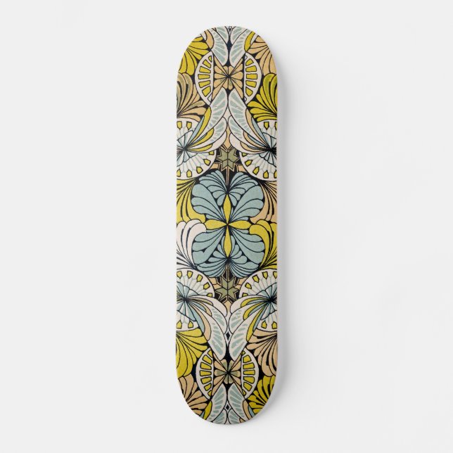 Skate Design de Art Nouveau nº 4 @ VictoriaShaylee (Frente)