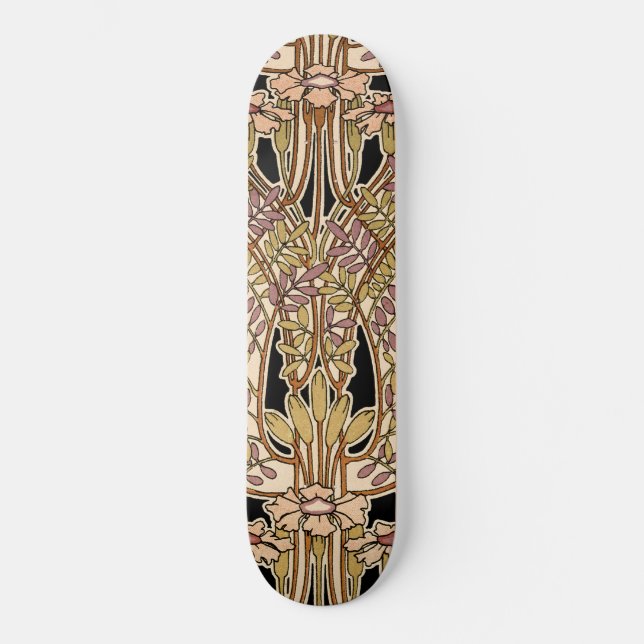 Skate Design de Art Nouveau nº 9 @ VictoriaShaylee (Frente)