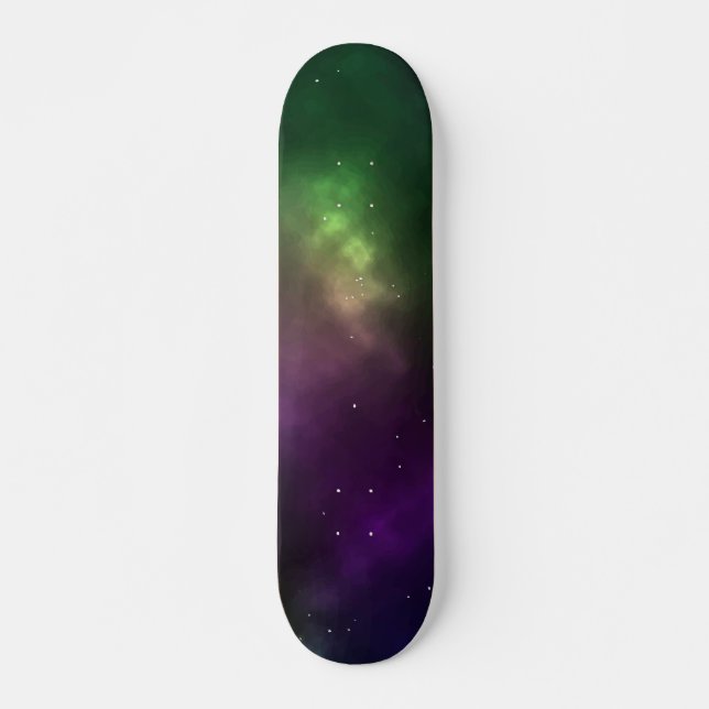 Skate Design de Constelações do Espaço Cósmico Abstrato (Frente)