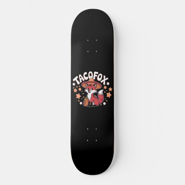 Skate Design de desenho animado de taco-fox (Frente)