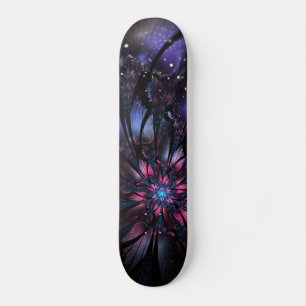 Skate design de flor fractal abstrato.