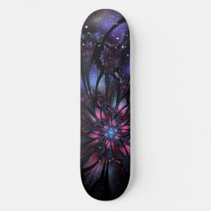 Skate design de flor fractal abstrato.