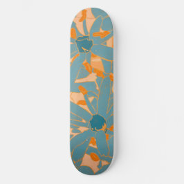 Skate Design de Folha Contemporâneo Pêssego