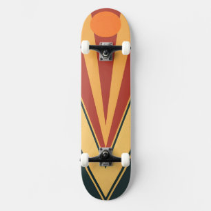 Skate Design de Gráfico Retroativo Minimalista