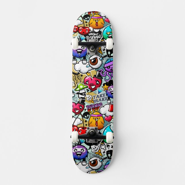 skate - design de grafite (Frente)