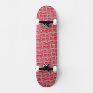 Skate Design de metal vermelho