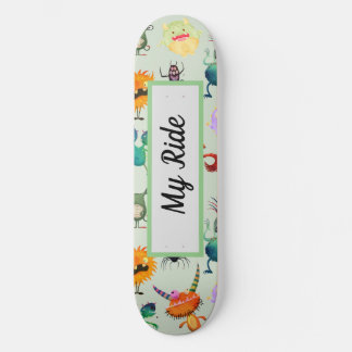 Skate Design de monstro bonito personalizado para rapaze