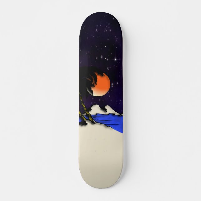 Skate Design de noite na ilha (Frente)