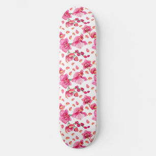 Skate Design de Orquídeas em Aquarela 2