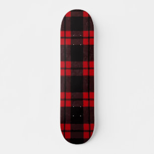 Skate Design de padrão clássico xadrez vermelho
