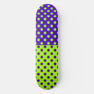 Skate Design de padrão de Bolinhas verde azul