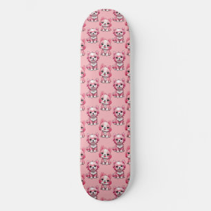 Skate Design de padrão de cachorro rosa - Rosa