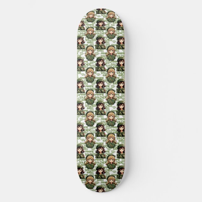 Skate Design de Padrão de Meninas Soldier Animes (Frente)