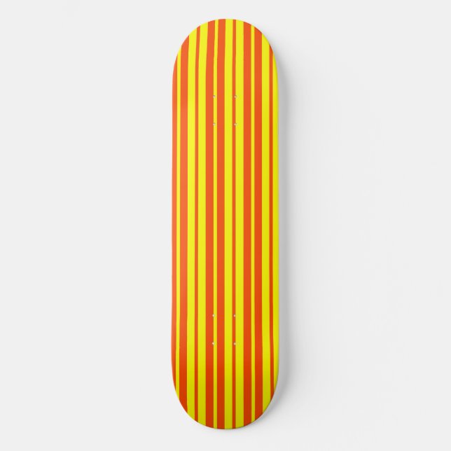 Skate Design de Padrão Na moda de Faixa Amarela Laranja (Frente)