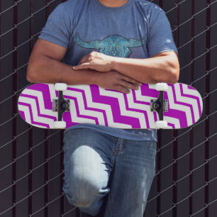 Skate Design de padrão zigue-zague em chevron branco rox