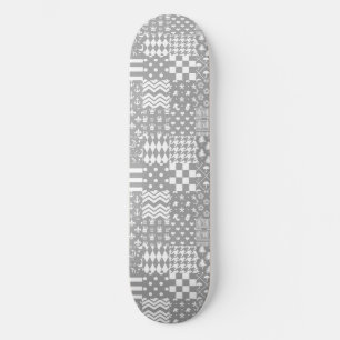 Skate Design de patch para Padrões mistos brancos da cin