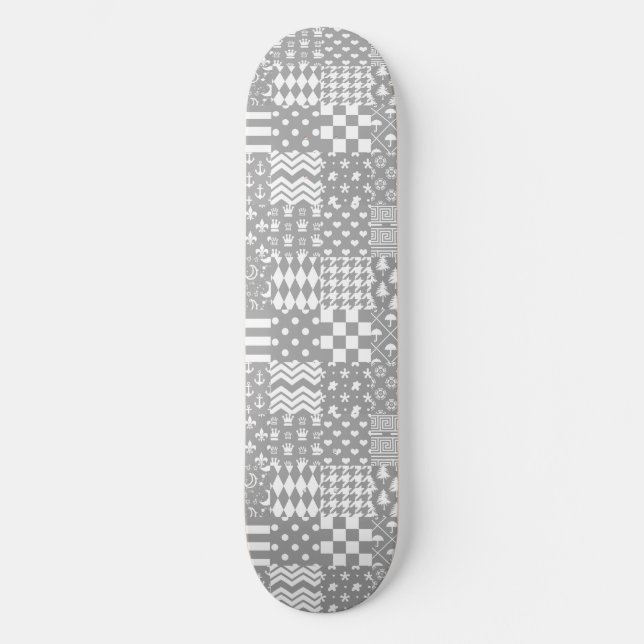 Skate Design de patch para Padrões mistos brancos da cin (Frente)