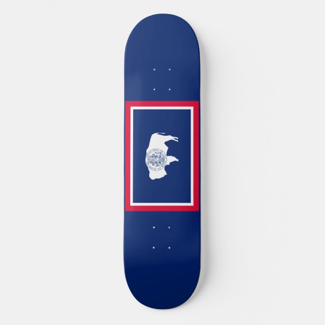 Skate Design de Sinalizador do Estado de Wyoming (Frente)