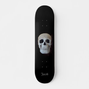 Skate Design De Tendência De Arte Gótica, De Preto E B
