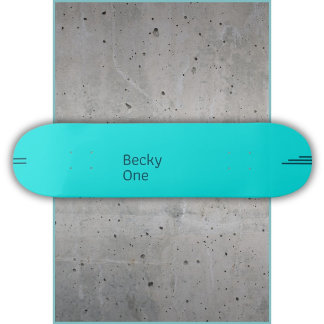 Skate Design de texto minimalista elegante em azul turqu