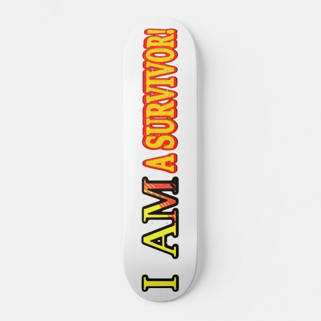 Skate Design de Trabalho de arte de "SOBREVIVOR". Compra (Frente)