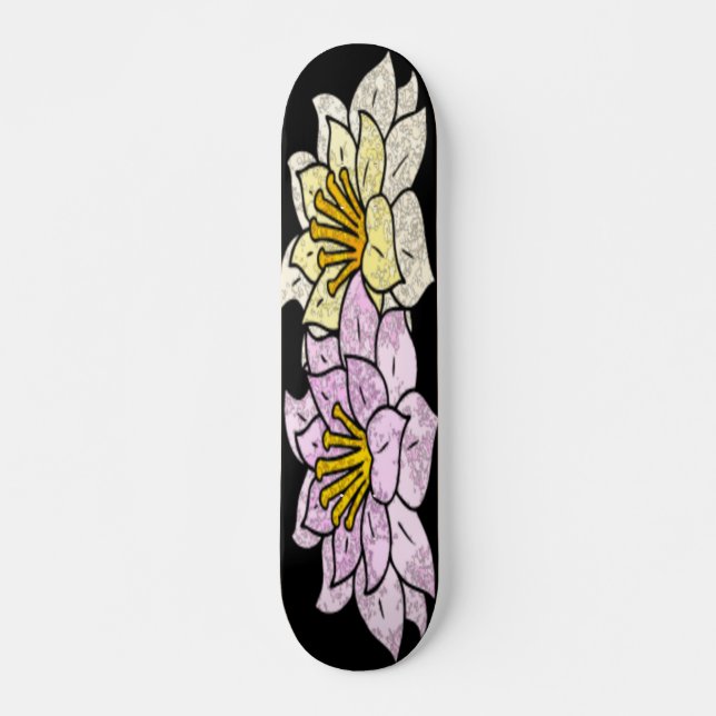Skate Design de vetor de flores de desenho (Frente)