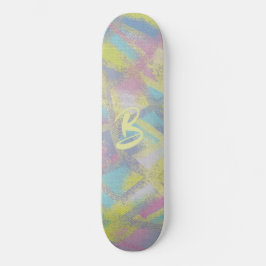 Skate Design de vidro texturizado, azul roxo