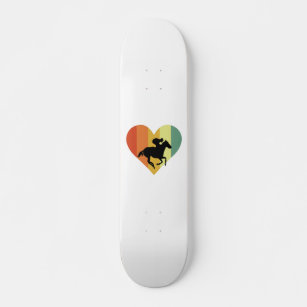 Skate Design do Coração de Corrida de Cavalo Vestido