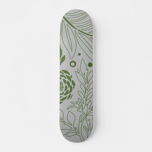 Skate Design floral 17 (Frente)