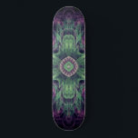 Skate Design Moderno Abstrato Fractal Roxo e Verde<br><div class="desc">Design Moderno Abstrato Fractal Roxo e Verde por Travis L. Lagasse da Flowstone Graphics.</div>