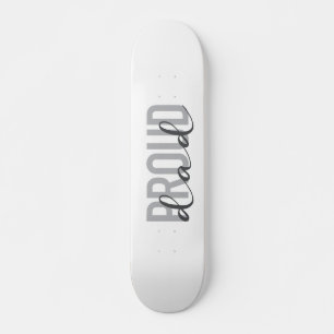 Skate design moderno, simples, urbano, legal do Pai Orgu