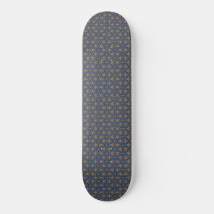 Skate Design Petal Dourada e azul