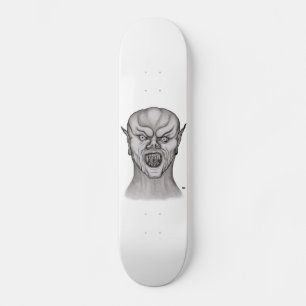 Skate Design preto e branco vampiro