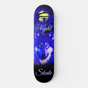 skate design wolf