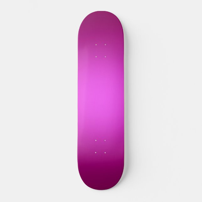 Skate Destaque branco a rosa (Frente)