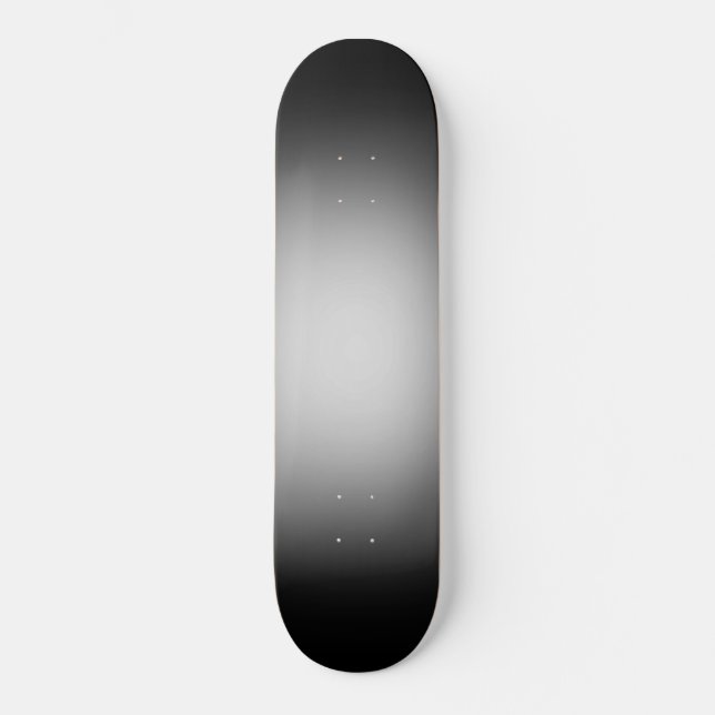 Skate Destaque branco sobre preto (Frente)