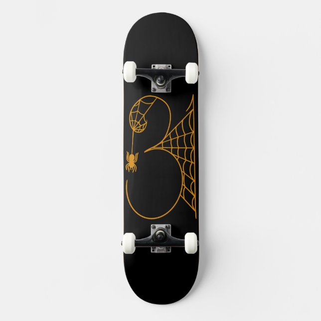 Skate Dia das Bruxas 31 Teias de Aranha (Frente)