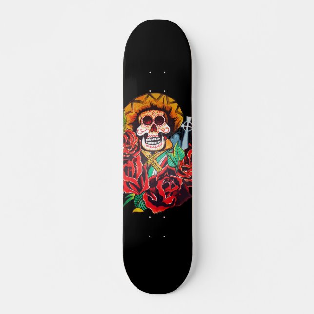 Skate Dia de Los Muertos (Frente)
