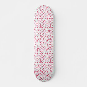Skate Dia de os namorados de padrões de coração cor-d