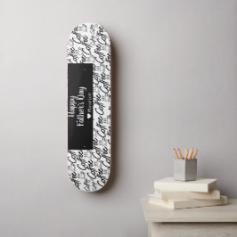 Skate Dia de os pais Moderno Elegante Simples do Café