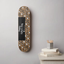 Skate Dia de os pais Moderno Elegante Simples do Café