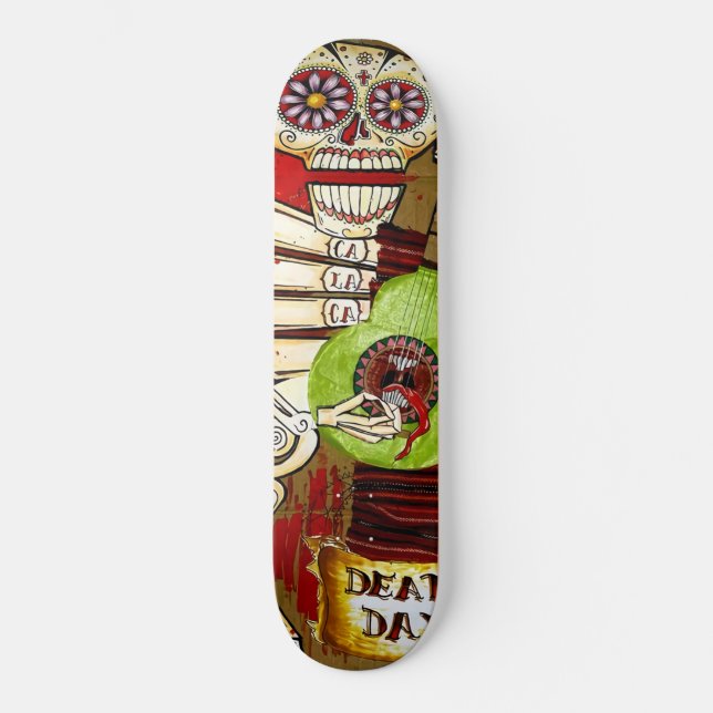Skate Dia do Esqueleto Morto (Frente)